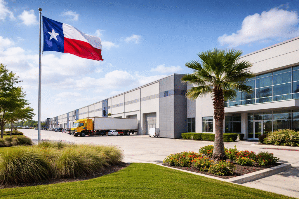commercial office space or warehouse space in Texas